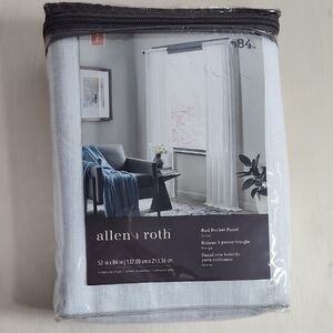 Allen + Roth White Rod Pocket Panel